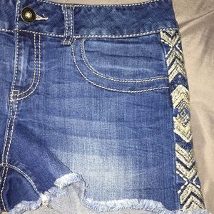 Denim shorts